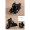 Winter Shoes, Cotton Shoes, Large Size, Warm and Comfortable, with Added Fleece and Anti Slip, Flat Bottomed Soft Soled Leather Shoes