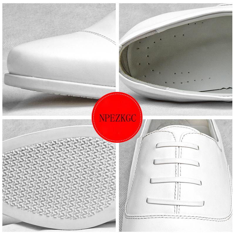 High Quality Brand Men Oxford Shoes White Men Dress Office Wedding Shoes Lace Up Round Toe Leather Shoes for Men Chaussure Homme