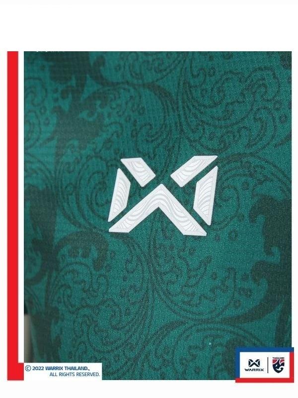 TAILANDIA Fútbol Nacional JERSEY CHEER Versión para fanáticos Camisa de secado rápido Cuello redondo Poliéster Verde Blanco Manga corta Uniforme Deporte al aire libre