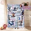 Personalized Kids Name Blanket, Stitch Live Action Blanket, Lilo Stitch Baby Blanket, Custom Name Stitch Baby Blanket, Birthday Gift