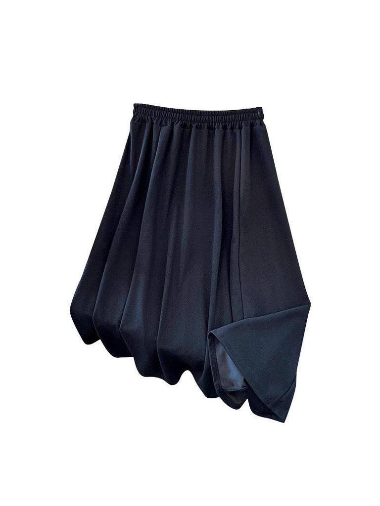2025 Plus Size High Waist A-line Swing Skirt for Women - Slimming Mid-length Umbrella Design in Sizes 200/300 Jin