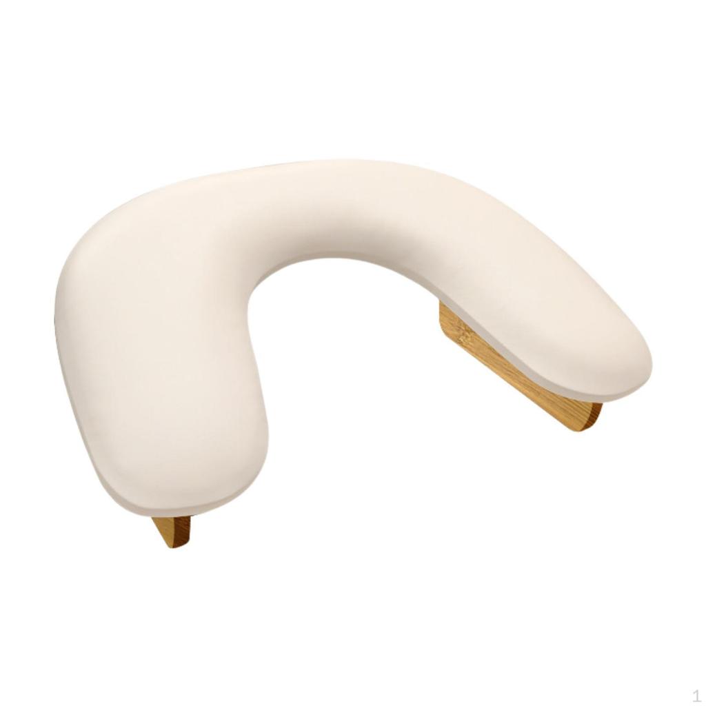 Comfortable And Non-slip PU Leather Hand Rest for Manicure Makeup