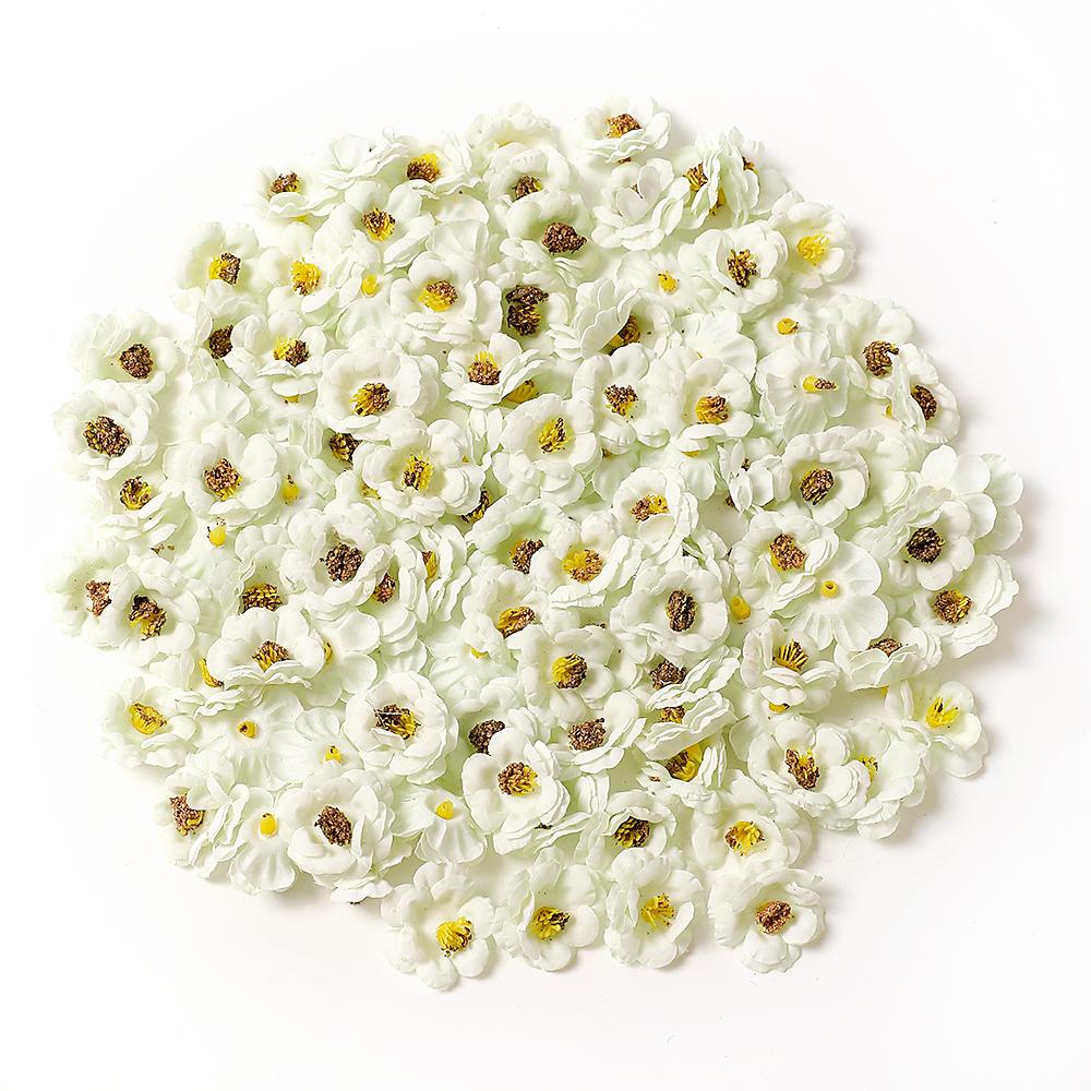 30PCs Mini Artificial Rose Flowers Heads Silk Fake Flowers for Home Dceor Wedding Decoration Craft Wreath Gifts Accessories