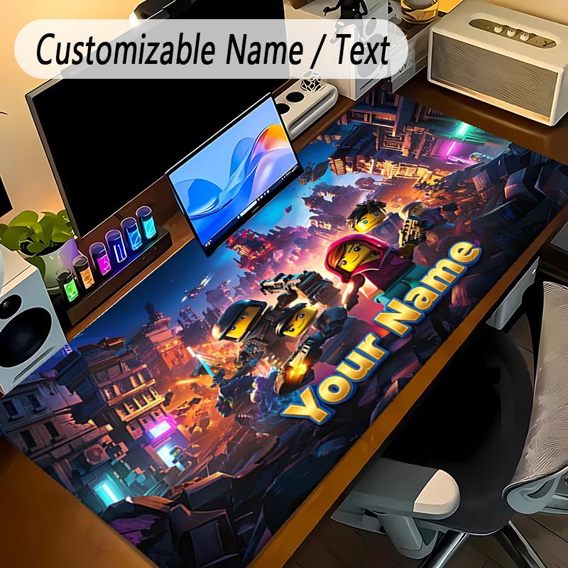 Large Mouse PadRoblox Custom Name Text Personalized Desk Mat Non Slip Gaming Pad
