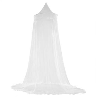 Elegant Lace Princess Kids Bed Canopy Curtain Mosquito Netting for Girls Room Bedding (White)
