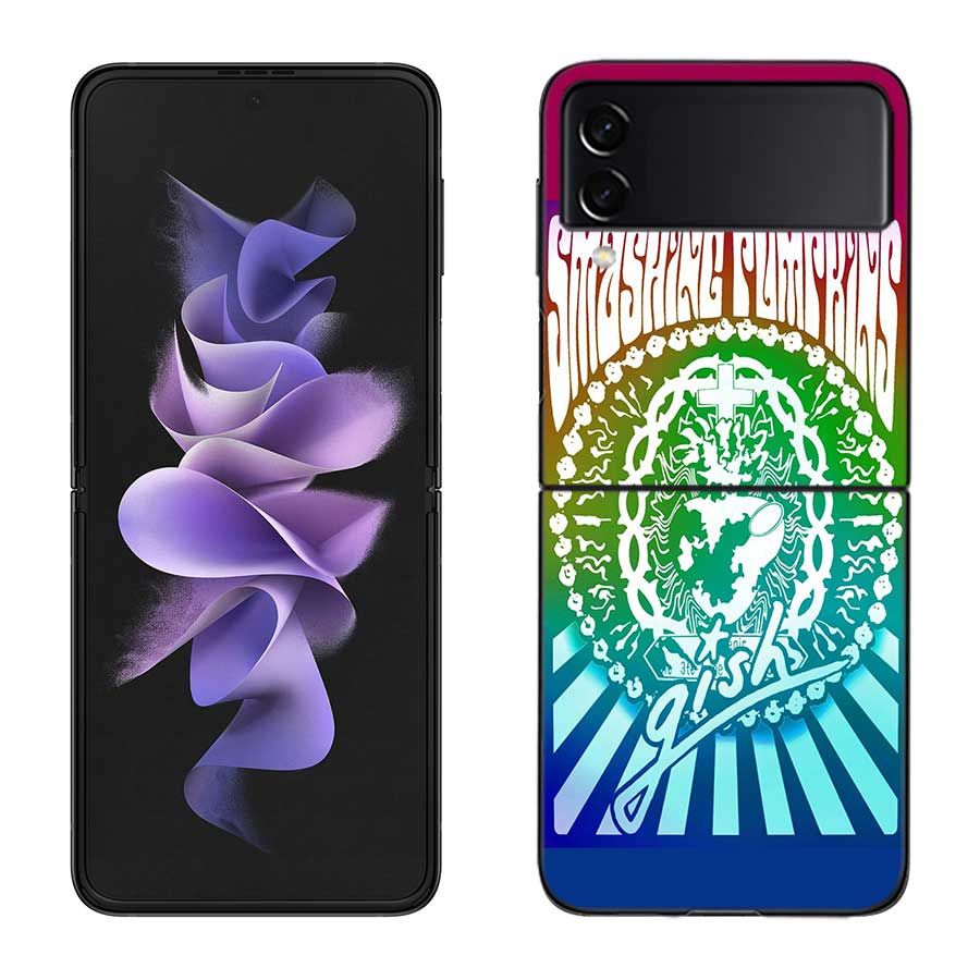 Rock The Smashing Pumpkins Phone Case For Samsung Z Flip 7 6 5G Galaxy Z Flip 5 4 3 Black Hard Cell Cover Luxury PC Shell Coque