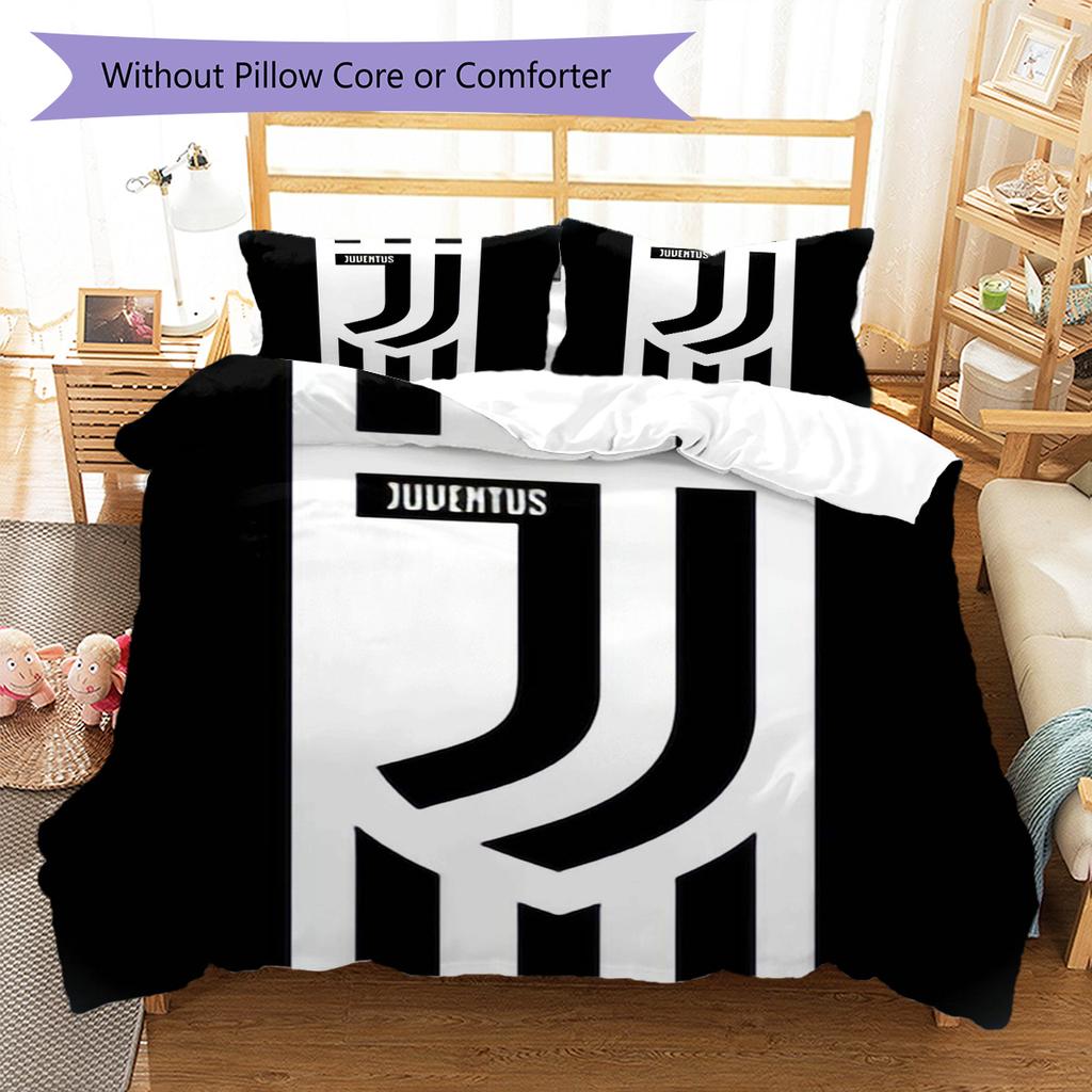 Set cu cuvertură și fețe de pernă Man Utd Decor Acasă Cadou de Ziua de Naștere (1 * husă de pilotă + 2 * fețe de pernă, fără miez)
