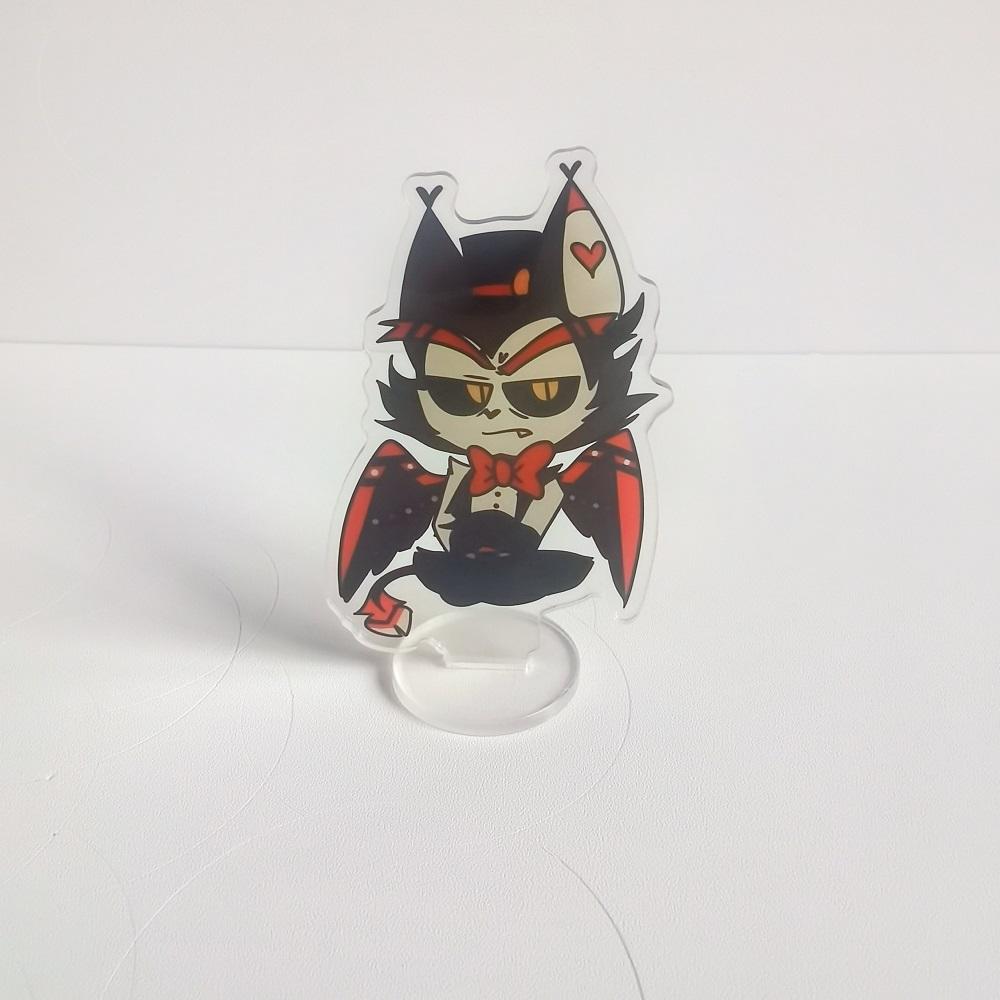 Anime Hazbin Hotel Alastor Morningstar Cosplay Stand Acrylic Cartoon Figure Standing Birthday Gifts Bag Decor Collection