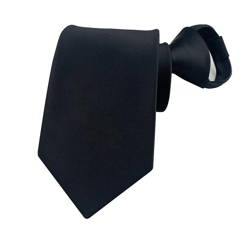 8Cm Herren Business Krawatte Reißverschluss Krawatte Faule Knotenfreie Krawatte Anzug Accessoires