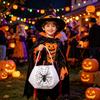 Non-woven Fabric Halloween Ghost Candy Bag Reusable Lightweight Halloween Candy Bucket Folding White Snack Storage Bag Kids