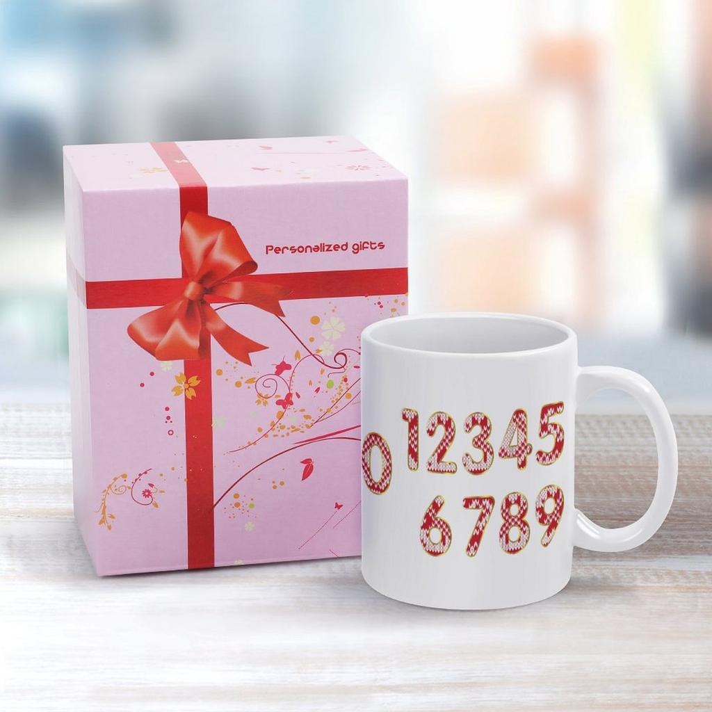 1 Stück 11oz Weiße Kaffeetasse mit doppelseitigem Druckkunstwerk Ideal für den täglichen Trinkgebrauch und perfekt für Geburtstags-, Feiertags- und Freundschaftsgeschenke