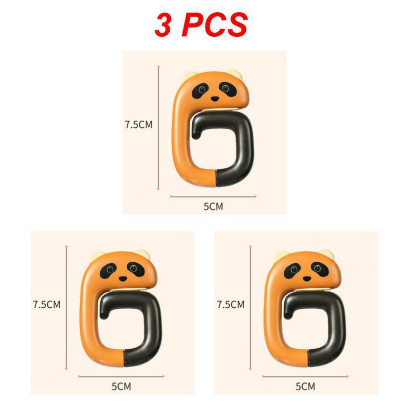 1~10PCS Portable Travel Plastic Bag Cute Hook Table Holder Hooks Bag Purse Hanger Handbag Hook Purse Home Organizer