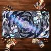 Cosmic Swirl Mystic Rune Pattern Game Playmat Non Slip Rubber Smooth Extended Table Mat For Trading Card Game Tabletop Sessions