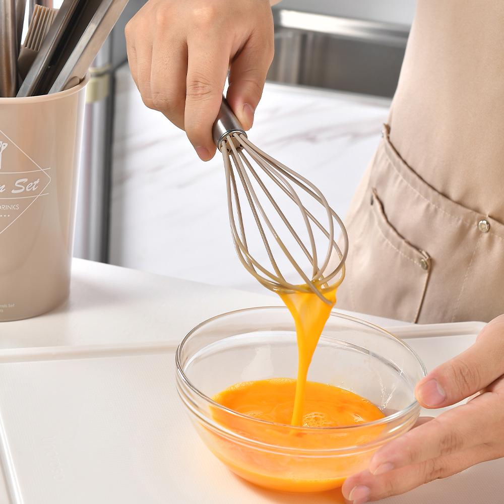 Ruiming 14-Piece Non-Stick Silicone Kitchen Utensil Set with Stainless Steel Handles