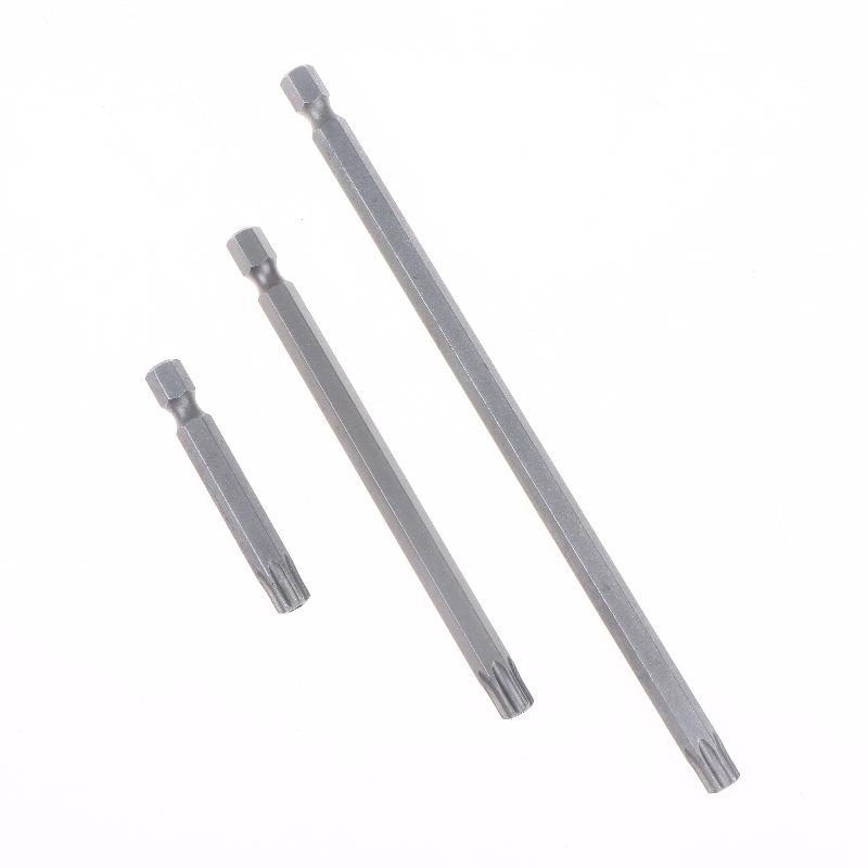 Magnetic Star Torx Bit Set, 8pcs, 50mm 100mm 150mm Length, Suitable for 1/4 Inch Hex Shank Drill Wrench