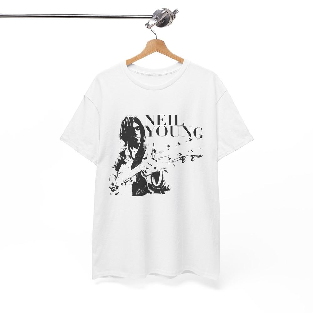 

Neil Young Shirt Classic Rock Icon Tee Folk Music Fan Apparel Unisex Shirt Unisex T-Shirt XXXL