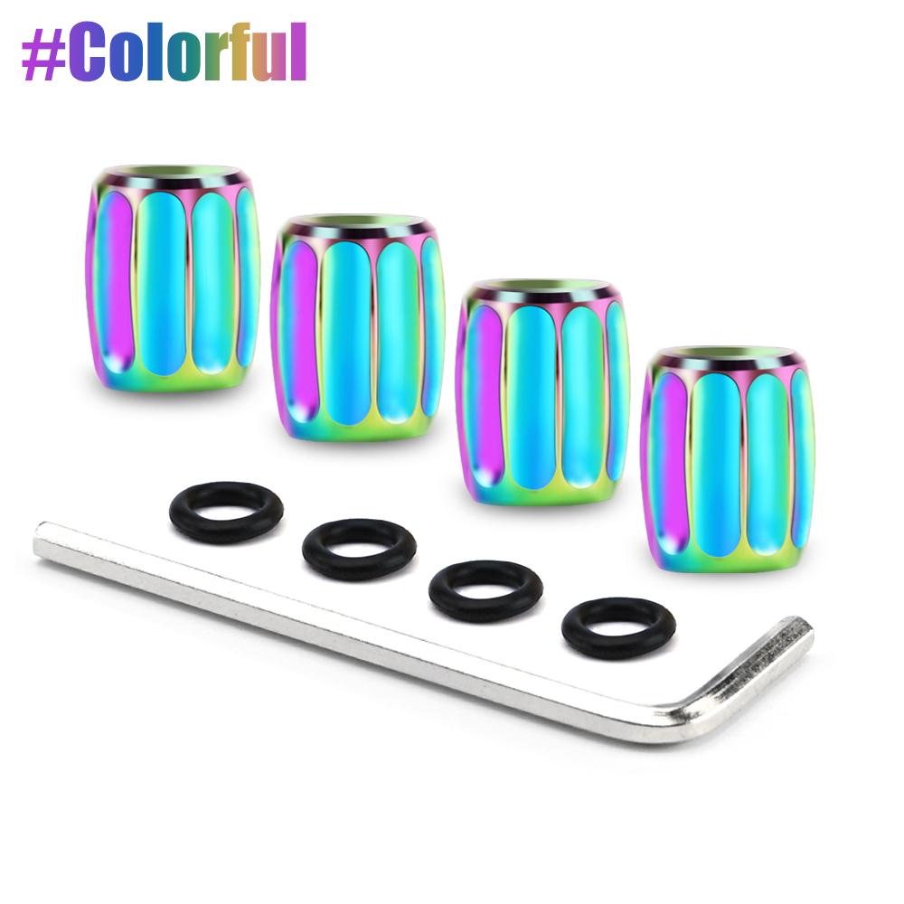 DSYCAR 1Set Anti-theft Sport Tire Valve Dust Caps Dustproof Tire Cap Valve Stem Caps for Cars Bike Moto New Stem Caps1