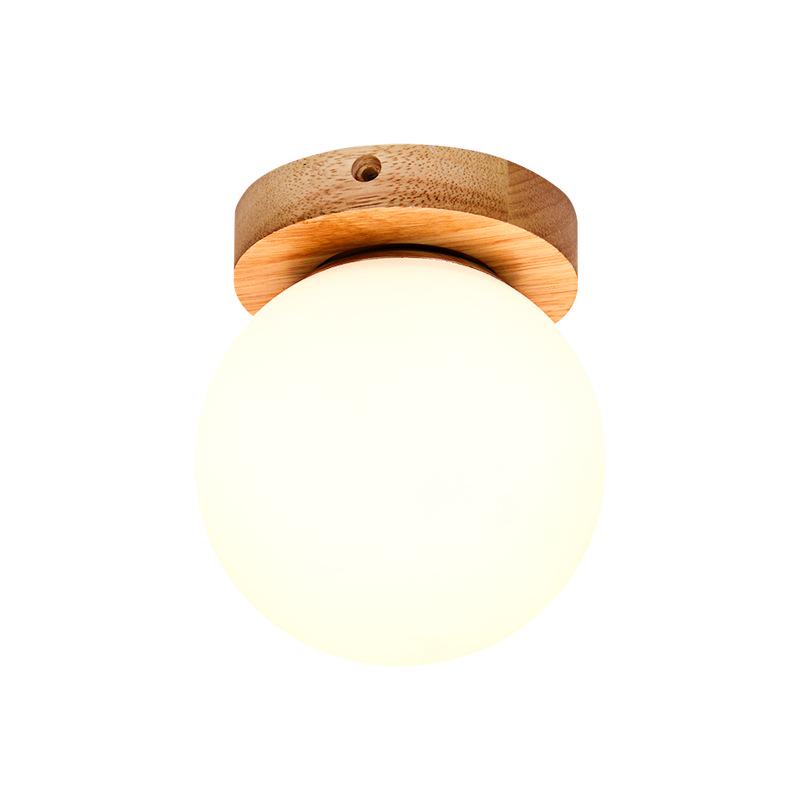 Modern Solid Wood LED Ceiling Lamp for Bedroom or Living Room