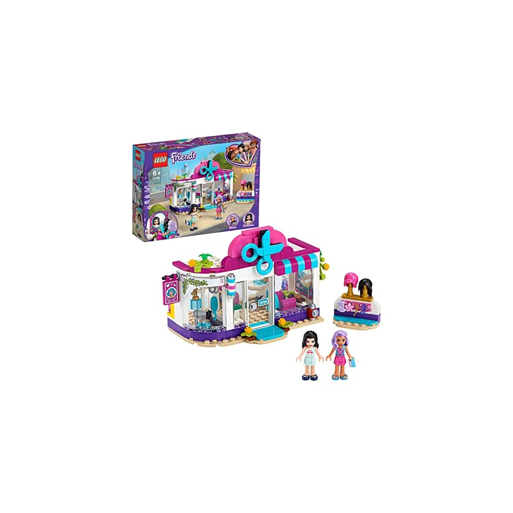 LEGO Friends Heartlake Stylish Hair Studio Set 41391 with Mini Dolls and Accessories Building Toy
