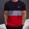 Summer Men's 3D Printed Crew Neck T-Shirt Fashion Versatile Breathable Trend Casual