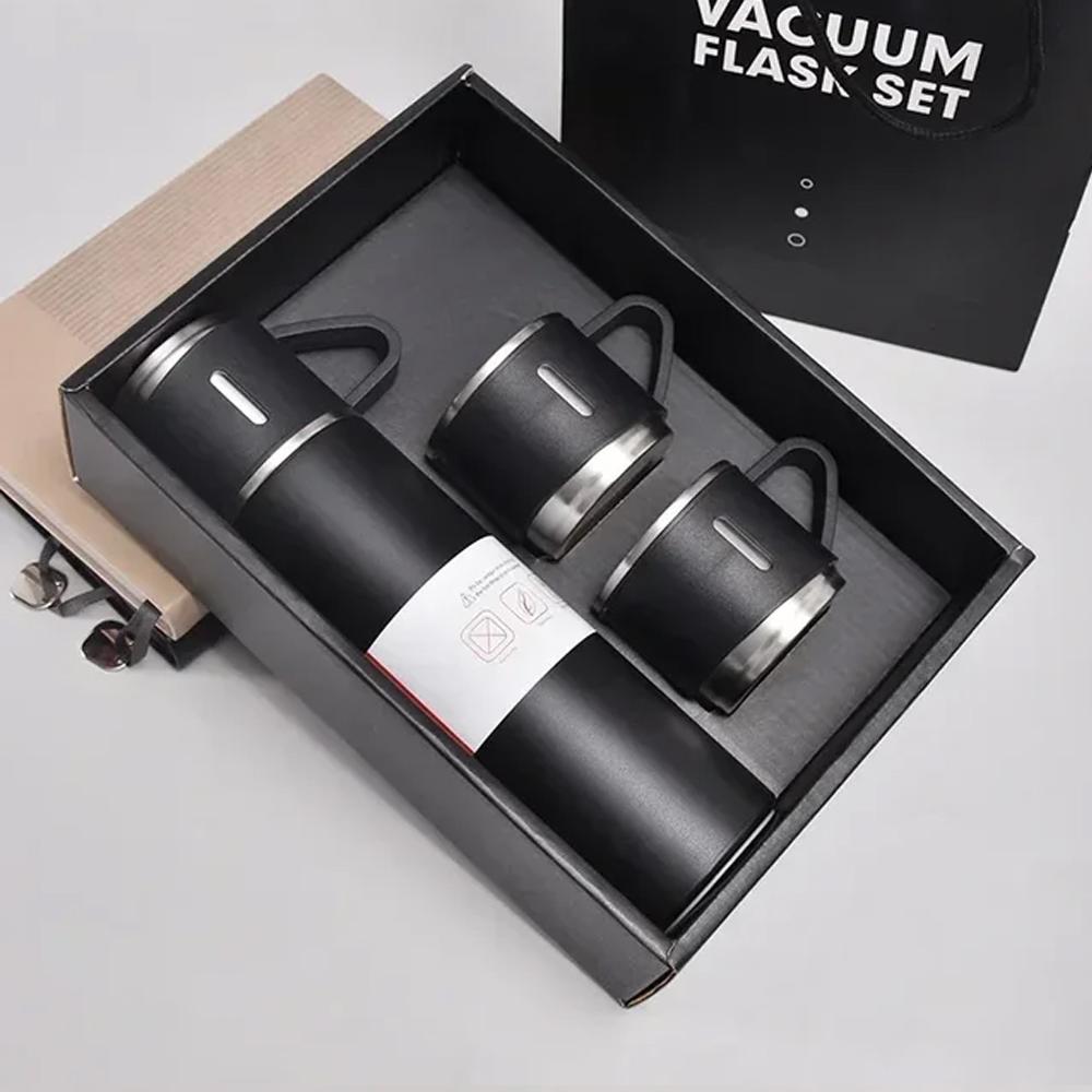 304 Stainless Steel Vacuum Insulated Bottle Gift Set Office Business Style 500ML Coffee Mug Thermos Bottle Portable Flask Carafe