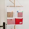 Multi-layer Fabric Hanging Storage Bag for Dormitory and Wardrobe Door, Wall-Mounted Phone Organizer