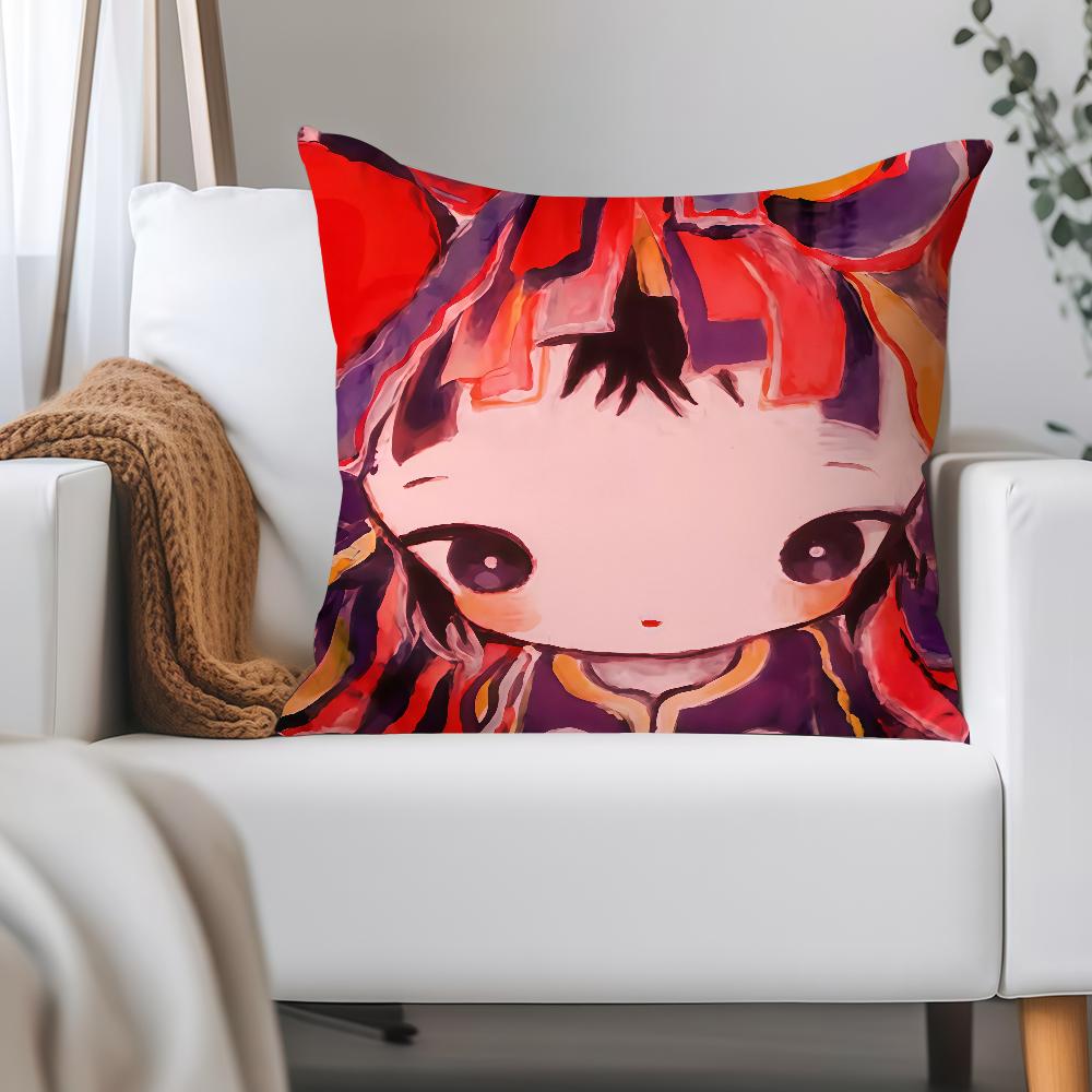Singer Kikuo Cartoon Pillow Case Applicable Space For Guest Rooms Interiors Cars Office House Decoration 12x12Inch