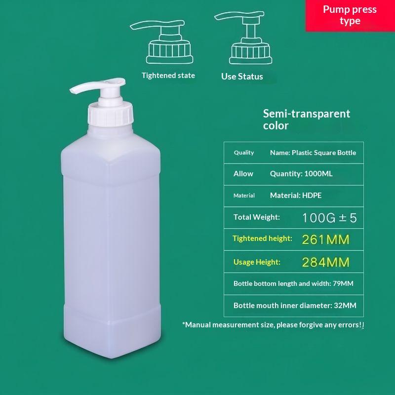 Laundry Detergent Bottle 250Ml-2L Disinfectant Water Hand Washing Hydraulic Pump Dispenser Empty Plastic Hdpe Lotion Container