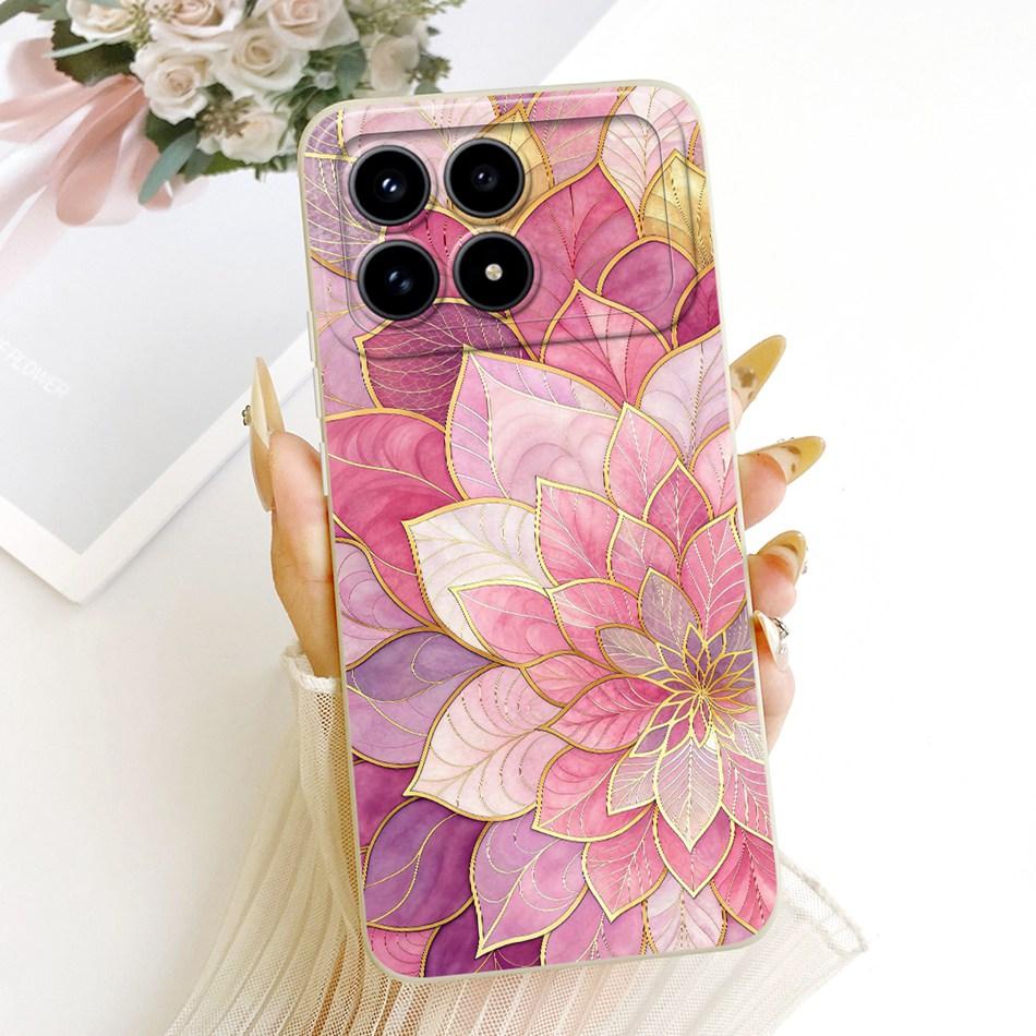 Für Xiaomi Redmi K90 Niedliche Katze Blume Cartoon Handyhülle Für Redmi K 90 K90 Pro Max 5G Stoßfeste Weiche Silikonhüllen Stoßfänger