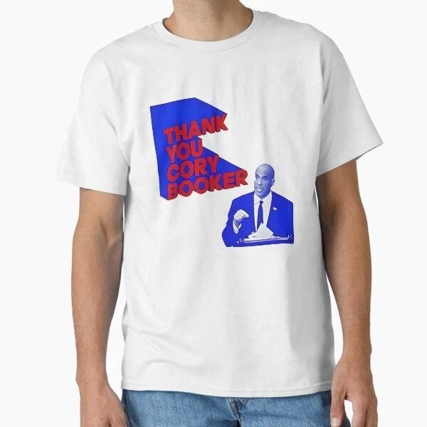 Thank You Cory Booker Classic Tshirt Made In Usaaus Tshirt S2xl S