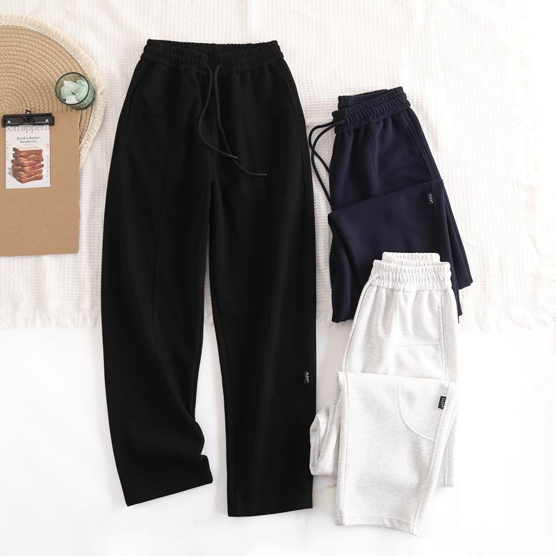 Women's High Waist Slimming Wide-Leg Sweatpants - Versatile Spring/Autumn Casual Banana Pants