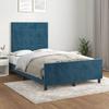 VidaXL Bed Frames with Headboard, Upholstered Bed, Double Bed, Adult Bedroom Interior Bed, Modern, Blue 3270582