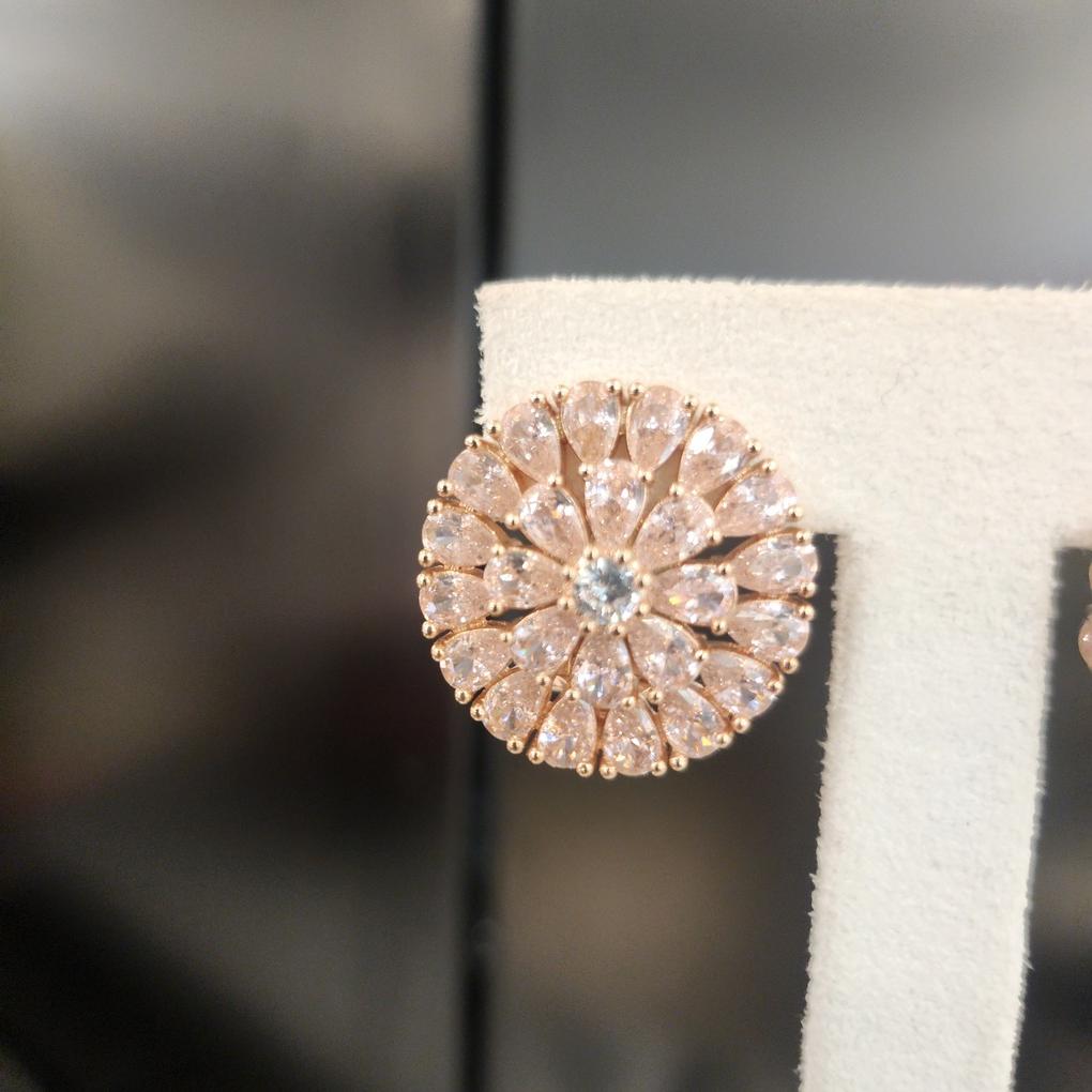 ARTRIA Pink Sunflower E Earrings JTOERFR0049PKF