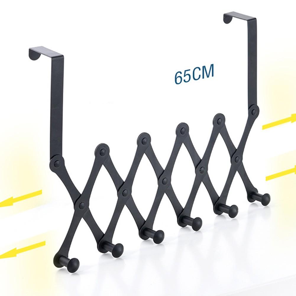 1 buc cârlig ușă reglabil negru pentru agățat prosoape