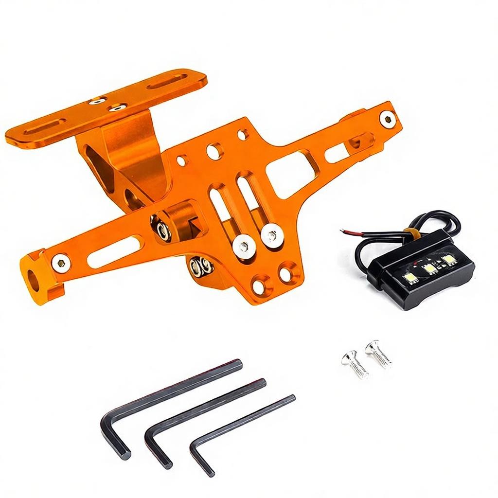 CNC Aluminum Motorcycle License Plate Mount Adjustable Tail Tidy Bracket For MSX Motorbike Exterior Modification