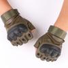 Outdoor Tactical Half Finger Gloves Field Training Sports Riding Mountaineering Non-Slip Motorcycle Full Finger Touch Screen Leather Gloves