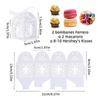 White Crosses Embellished Party Favors Boxes White Paper Treat Boxes with Hollow Crosses for Wedding and Christmas Gifts