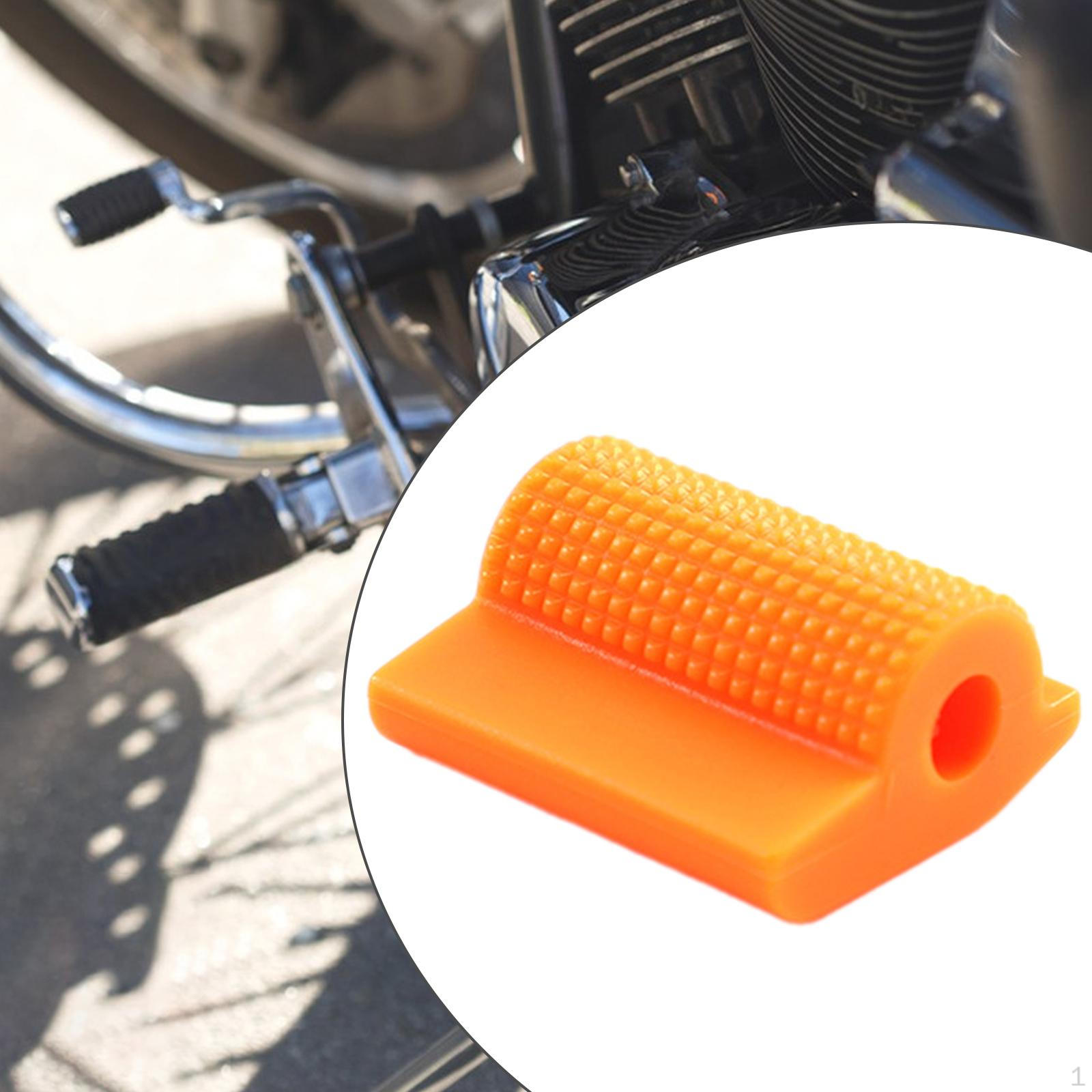 Крышка рычага переключения передач мотоцикла, противоскользящая, легко устанавливается, ботинок оранжевый