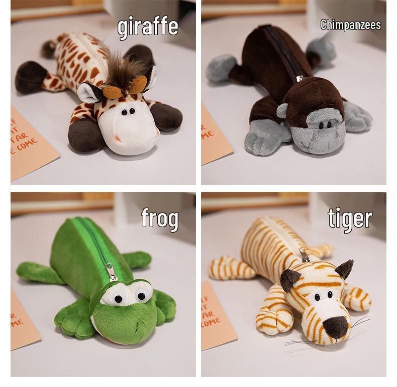 Cute Capybara Plush Pencil Case - High-Value Stationery Storage Bag for Students and Office Use