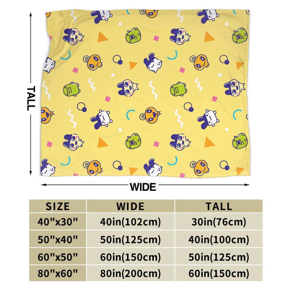 Kuchipatchis Mametchi Blanket Quality Soft Throw Blanket Winter Travel Office Living Room Novelty Bedspread