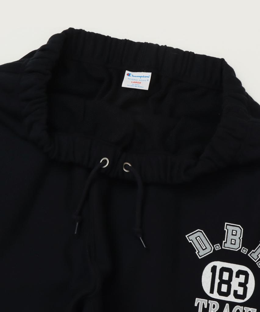 CHAMPION Reverse Weave Regular Fit Graphic Sweatpants Black