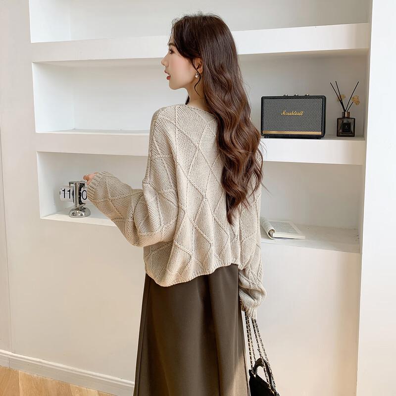 Mocana Women's V-Neck Long-Sleeve Knitted Sweater