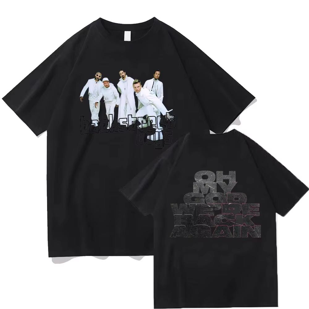 Backstreet Boys Millennium Tour Musik Vintage T-Shirt Unisex Unisex Hipster Beliebte Oberteile Sommer Mode Streetwear Unisex T-Shirts Geschenk