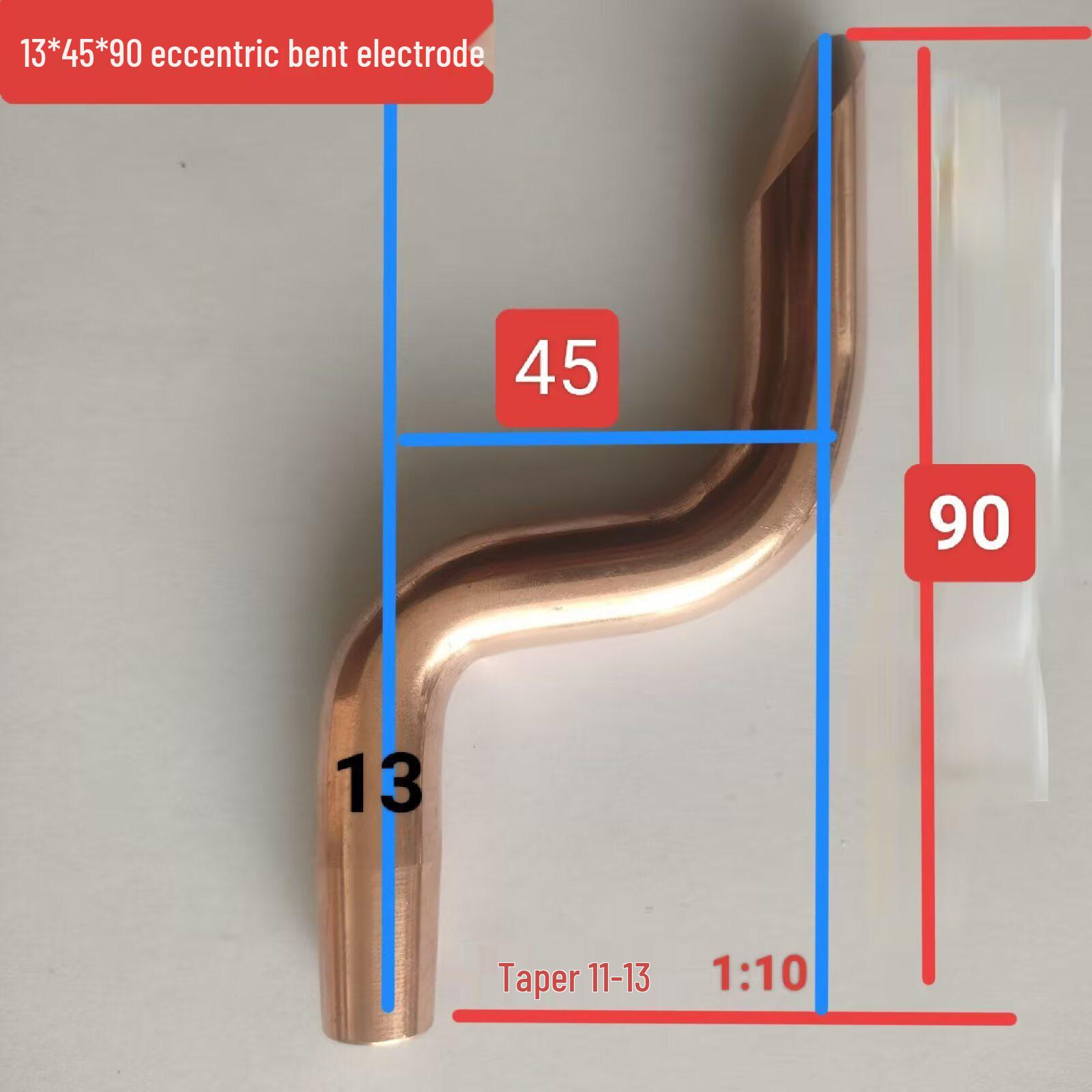 

Spot, Seam & Projection Welders: Elbow S-type Bend, Electrode Tips (13/16/20), Spot Welding Head