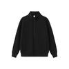 Unisex Zip-Up Stand Collar Cardigan Sweatshirt 400G Heavyweight Loose Casual Top