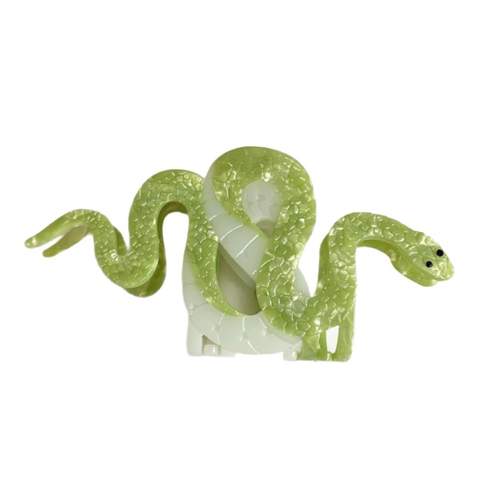 Vintage Snake Hair Clip Acetic Acid Acetate Crab Clip Snake Hair Claw  Hair Styling Accessory