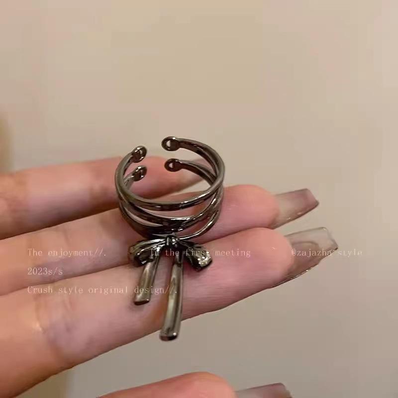 New Light Green Butterfly Sparkly Open Adjustable Ring All-match Ring Ring for Women Jewelry Resin Ring