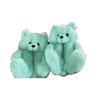 Winter Plush Teddy Bear Slippers - Cute Indoor Cartoon Design
