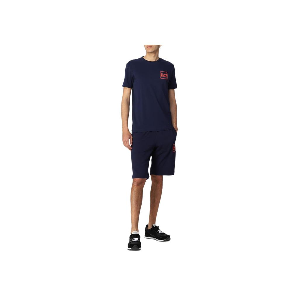 Emporio Armani Ss22 Solid Color Logo Print Sports Shorts Men shorts Dark-Blue 3LPS53-PJEQZ-1554