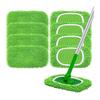 4Pcs Reusable Microfiber Mop Replacement Pads High Absorbency Cleaning Cloth Covers For Most Standard Mops